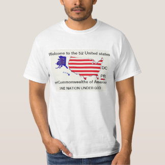 52 STATES UNDER GOD t-shirt