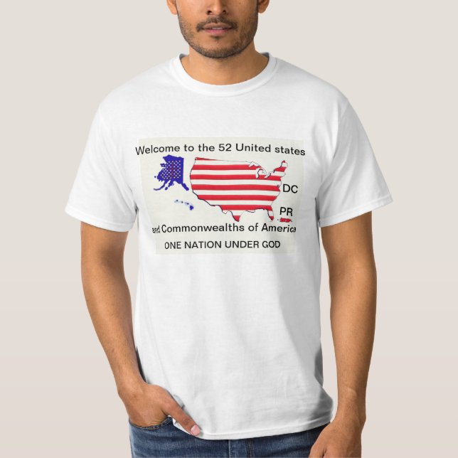 52 STATES UNDER GOD t-shirt (Front)
