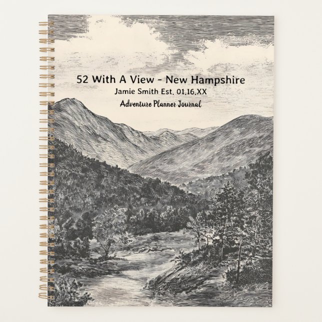 52 With A View New Hampshire Mountain Peaks Summit Planner (Front)