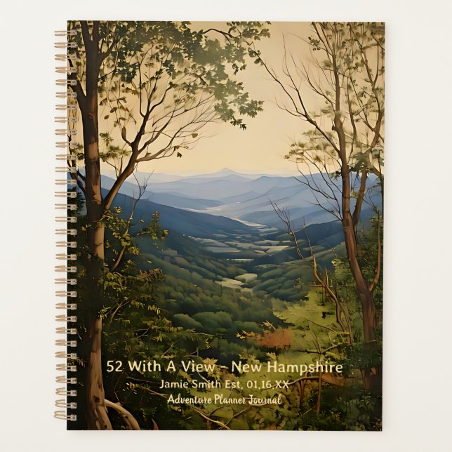 52 With A View New Hampshire Mountain Peaks Summit Planner (Front)