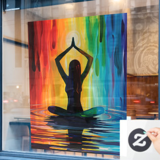 52" x 72" Yoga  Window Cling
