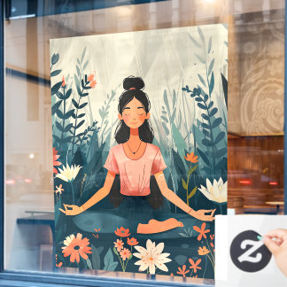 52" x 72" Yoga Window Cling