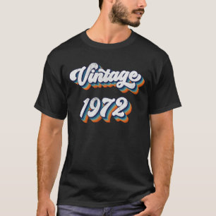 52 Year Old Gift Men Women Vintage 1972 52nd Birth T-Shirt