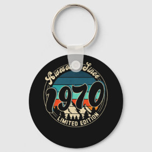 52 Year Old Vintage 52nd Year Old Birthday 1970 Key Ring