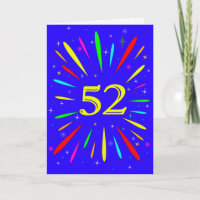 52nd Birthday Explosion Card