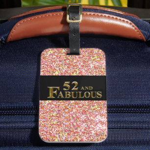 52nd Birthday Luggage Tag