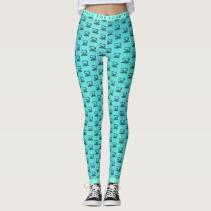 52nd Birthday or Anniversary Peacock Feathers Leggings