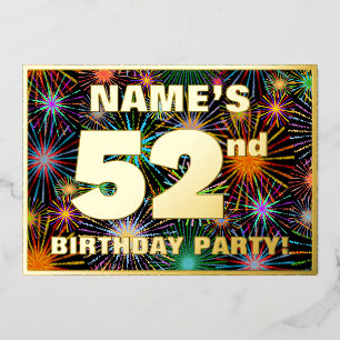 52nd Birthday Party — Fun, Colourful Fireworks Loo