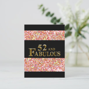 52nd Birthday Postcard