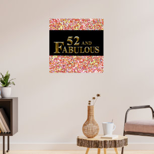 52nd Birthday Poster