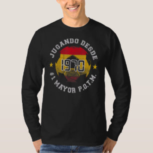 52nd Birthday Soccer Spain Born In 1970 52 Years T-Shirt