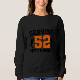 52nd Birthday Tennis 52 Years Old Tennis Player Bi Sweatshirt