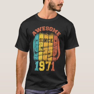 52nd Birthday Vintage 1971 Retro 52 Years old Guit T-Shirt