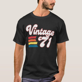 52nd Birthday Women Men Born In 1971 Birthday T-Shirt
