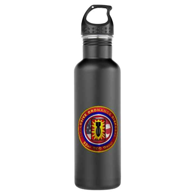 52nd Explosive Ordnance Disposal Group  710 Ml Water Bottle (Front)