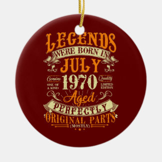 52th Birthday Gift 52 Years Old Legends Born In Ceramic Tree Decoration