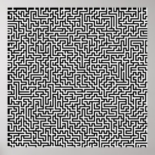 52x52 or Smaller Poster Maze1 Customise the white!