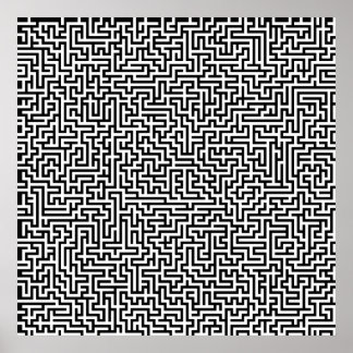 52x52 or Smaller Poster Maze1 Customise the white!