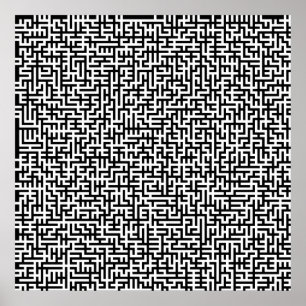 52x52 or Smaller Poster Maze2 Customize the white!