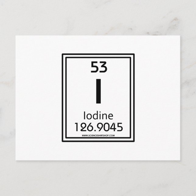 53 Iodine Postcard (Front)