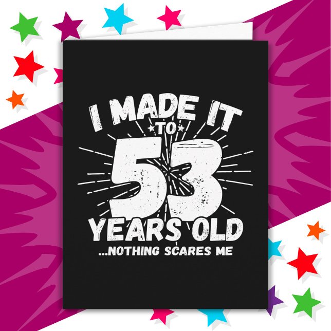 53 Year Old Sarcastic Meme Funny 53rd Birthday Card (Creator Uploaded)