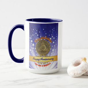 53 Year Recovery Coin Anniversary You're A Miracle Mug