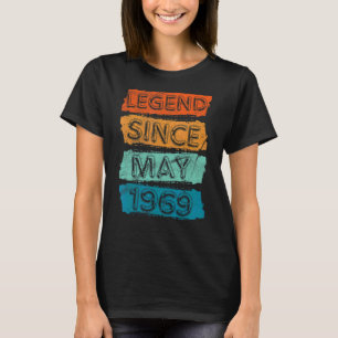 53 Years Old Legend Since May 1969 53rd Birthday T-Shirt