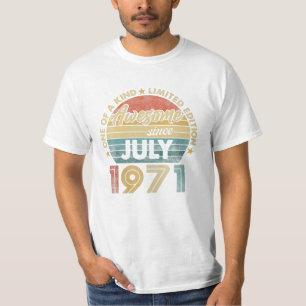 53rd Birthday Men Awesome 1971 T-Shirt