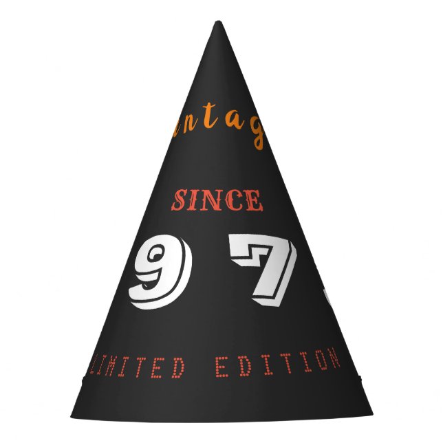53rd Birthday Party Hat – Vintage 1973 Limited (Front)