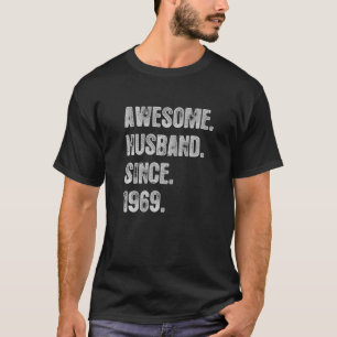 53rd Wedding Aniversary For Him Awesome Husband Si T-Shirt