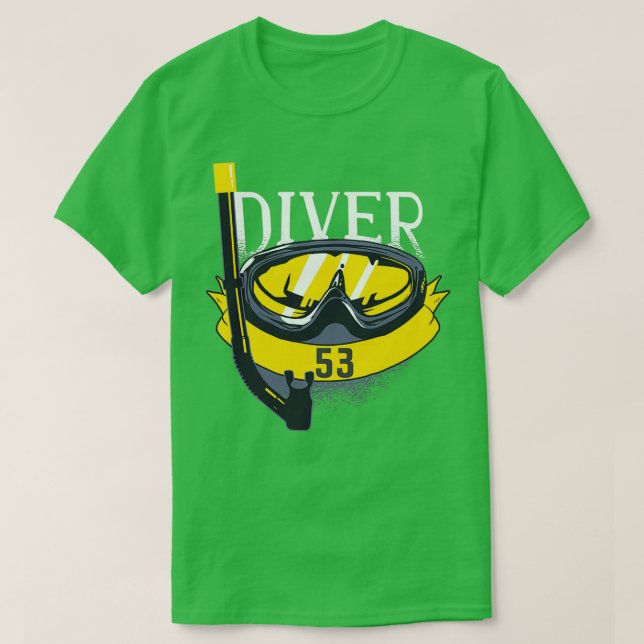 53th Birthday Scuba Diving 53 Years Diver T-Shirt (Design Front)