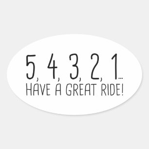 54321 OVAL STICKER