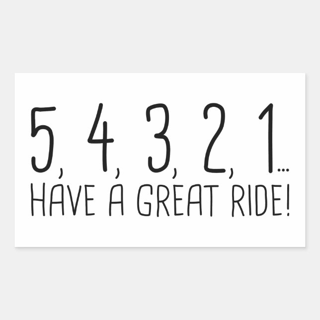 54321 RECTANGULAR STICKER (Front)