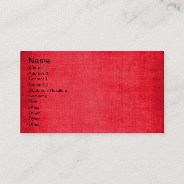 547_solid-red-paper SOLID RED BACKGROUND TEXTURE D Business Card (Front)