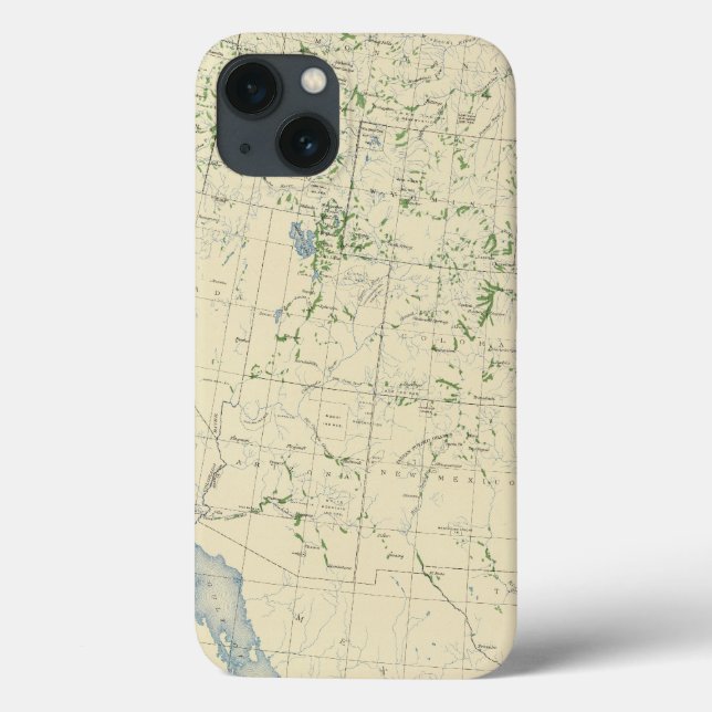 54 Areas irrigated 1889 Case-Mate iPhone Case (Back)