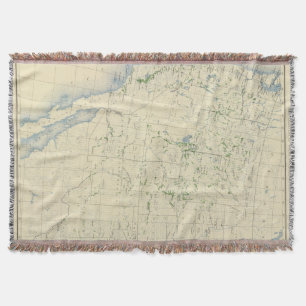 54 Areas irrigated 1889 Throw Blanket