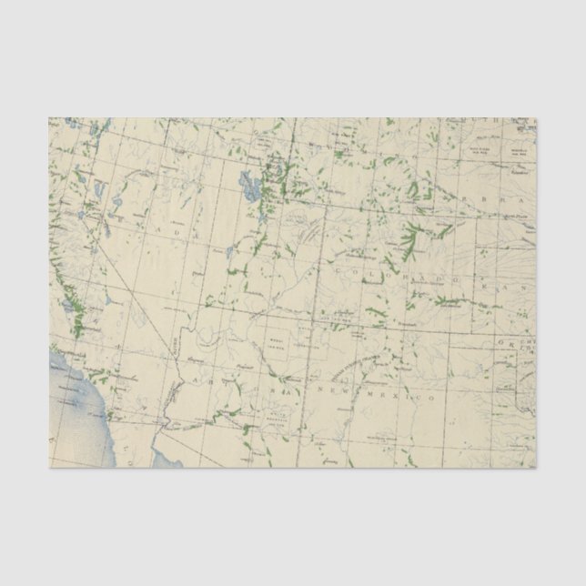 54 Areas irrigated 1889 Tissue Paper (Front)