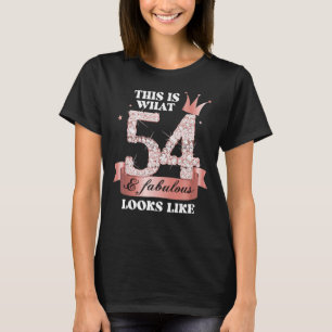 54 & Fabulous I Black Peach Party Group Candid Pho T-Shirt