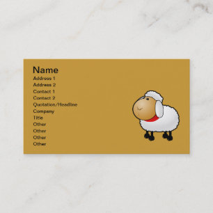 54-Free-Cartoon-Sheep-Clipart-Illustration Business Card