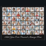 54 Photo Collage Add Your Own Greeting Large Card<br><div class="desc">Create your own 54 Photo Collage for Christmas, Birthdays, Weddings, Anniversaries, Graduations, Father's Day, Mother's Day or any other Special Occasion, with our easy-to-use design tool. Add your favourite photos of friends, family, vacations, hobbies and pets and you'll have a stunning, one-of-a-kind photo collage. Our custom photo collage is perfect...</div>