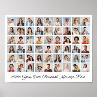 54 Photo Collage Add Your Own Greeting Poster