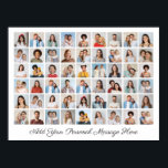 54 Photo Collage Add Your Own Greeting Poster<br><div class="desc">Create your own 54 Photo Collage for Christmas, Birthdays, Weddings, Anniversaries, Graduations, Father's Day, Mother's Day or any other Special Occasion, with our easy-to-use design tool. Add your favorite photos of friends, family, vacations, hobbies and pets and you'll have a stunning, one-of-a-kind photo collage. Our custom photo collage is perfect...</div>