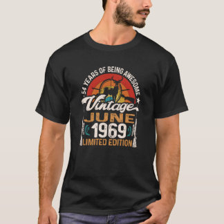 54 Year Old Deer Hunting Hunter Born June 1969 54t T-Shirt