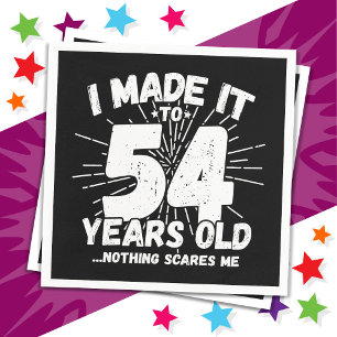 54 Year Old Sarcastic Meme Funny 54th Birthday Napkin