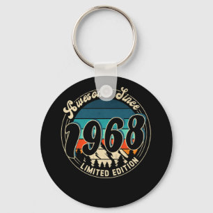 54 Year Old Vintage 54th Year Old Birthday 1968 Key Ring