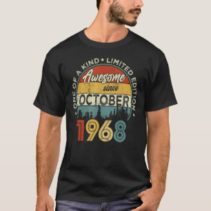 54 Years Old  Awesome Since October 1968 54th Birt T-Shirt
