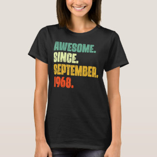 54 Years Old Awesome Since September 1968 54th 1 T-Shirt