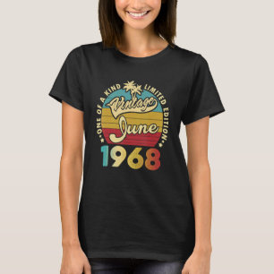 54 Years Old Birthday Awesome Since June 1968 54th T-Shirt