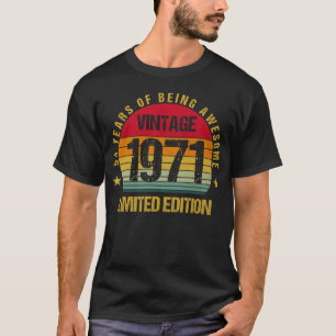 54 Years Old Fifty-Four 1971 54th Birthday Vintage T-Shirt