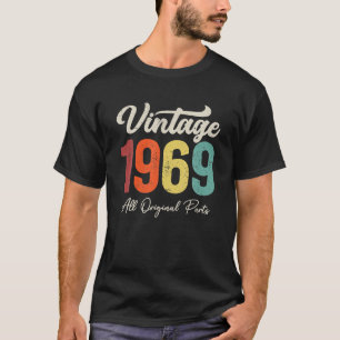 54 Years Old Vintage 1969 54th Birthday Decoration T-Shirt